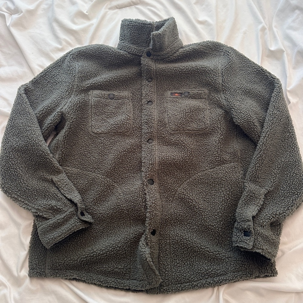 Faherty Navy High Pile Fleece